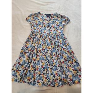 Ralph Lauren Girls Floral Dress Sz 7